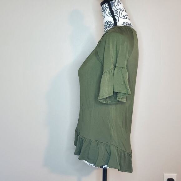Ana extra small womens sage blouse - Picture 2 of 9